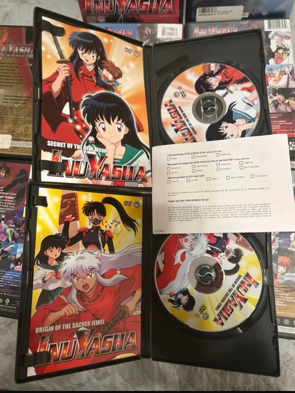 12 Japanese Inu Yasha DVD’s